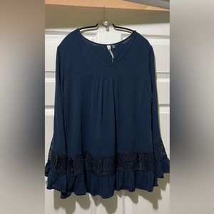 NY Collection Women’s Crochet Dress Top